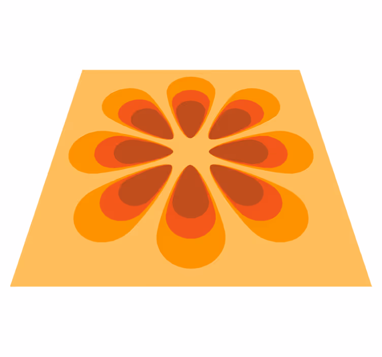 70-talls blomsterblomstteppe - Tenstickers