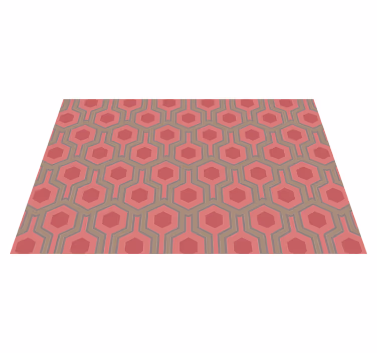 Honeycomb-konfigurasjon vinyl teppe geometrisk - Tenstickers