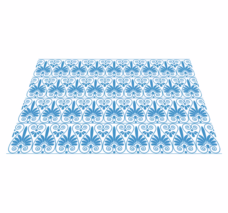 Gresk stil fliseffekt vinyl teppe - Tenstickers