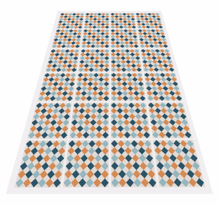 Fargerike fliser mosaikk vinyl teppe - Tenstickers
