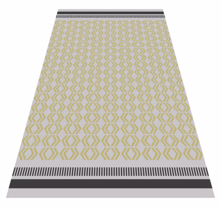 Honeycomb-rammeverk vinyl teppe stue - Tenstickers