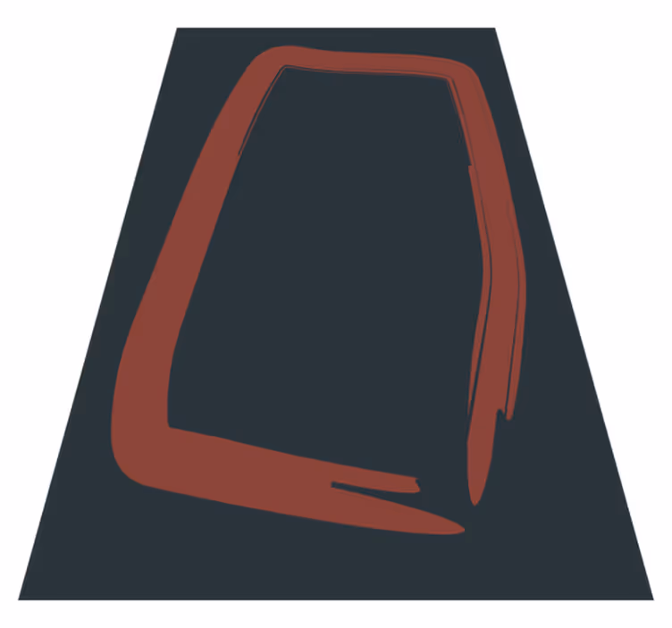 Elegant abstrakt form vinyl teppe stue - Tenstickers