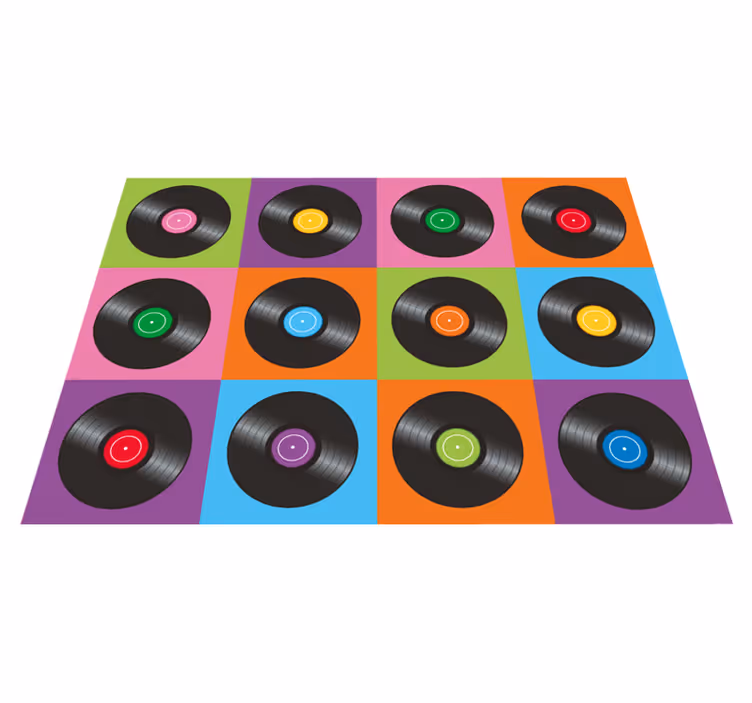 Kjøkken vinyl diskplater vinyl teppe - Tenstickers