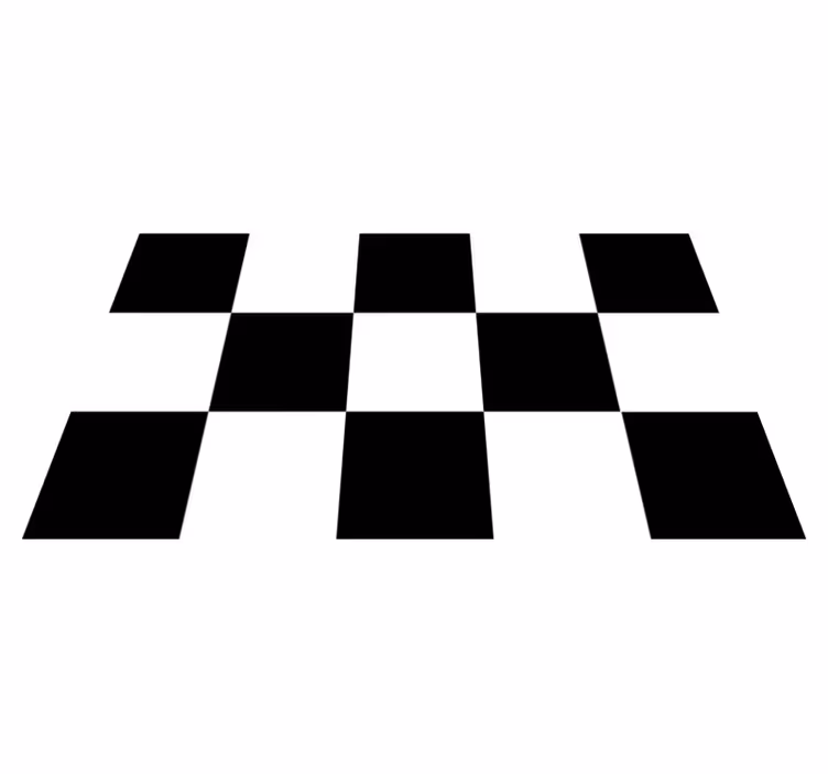 Sorte og hvite firkanter kjøkkenfliser - Tenstickers