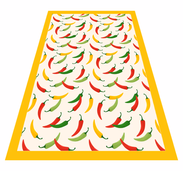 Hot chili peppers kjøkken vinyl teppe - Tenstickers
