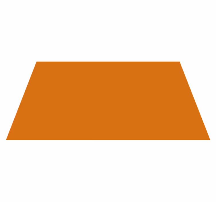 Ensfarget oransje overflate vinyl teppe stue - Tenstickers