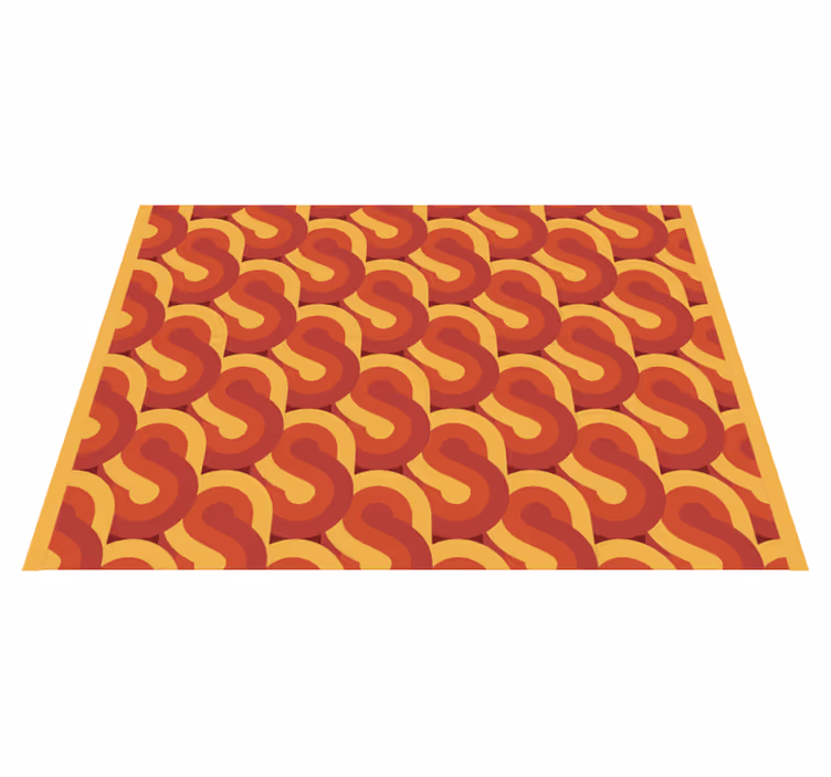 70-talls pop pinbeam vintage vinyl teppe - Tenstickers