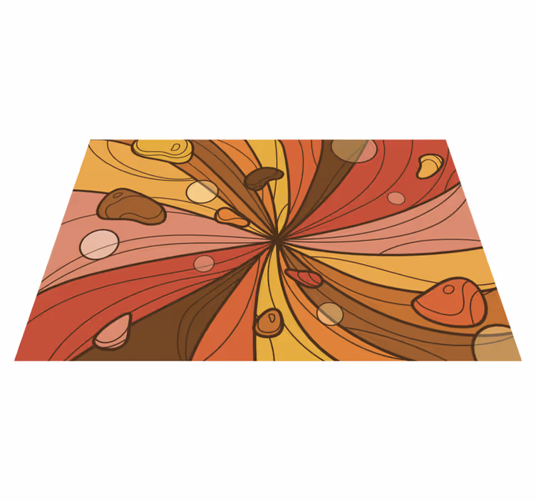 70-tallet originalt popduett vintage vinyl teppe - Tenstickers