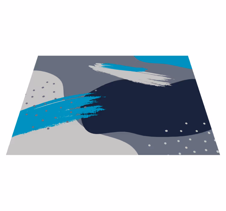 Abstrakt sprutmønster vinyl teppe moderne - Tenstickers