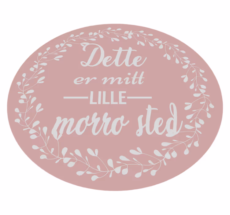 Dette er mitt lille lykkelige sted tilpassede vinyl teppe - Tenstickers