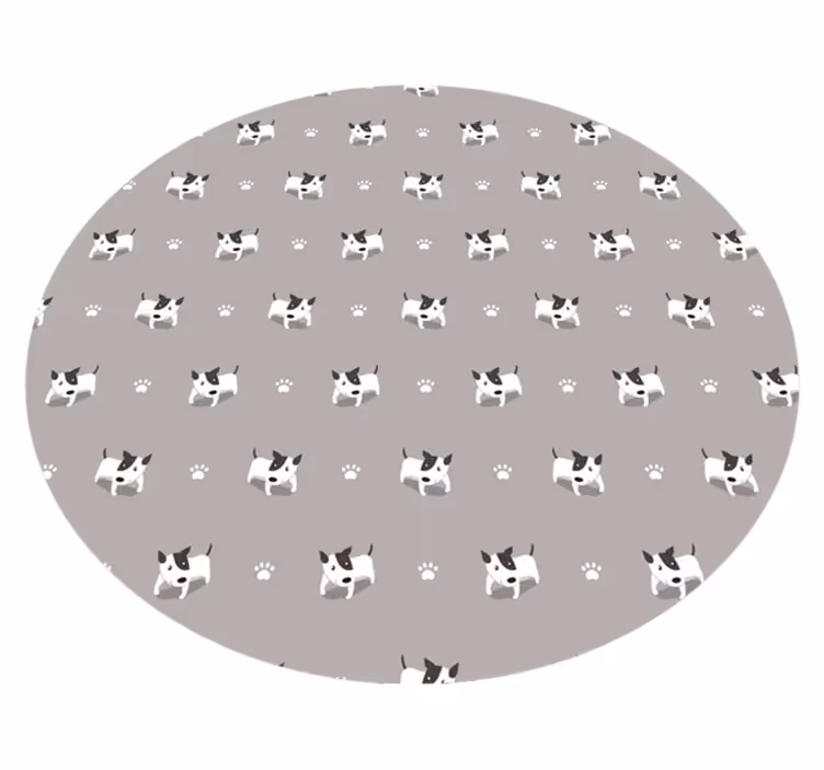 Hundemønster dyr vinyl teppe - Tenstickers