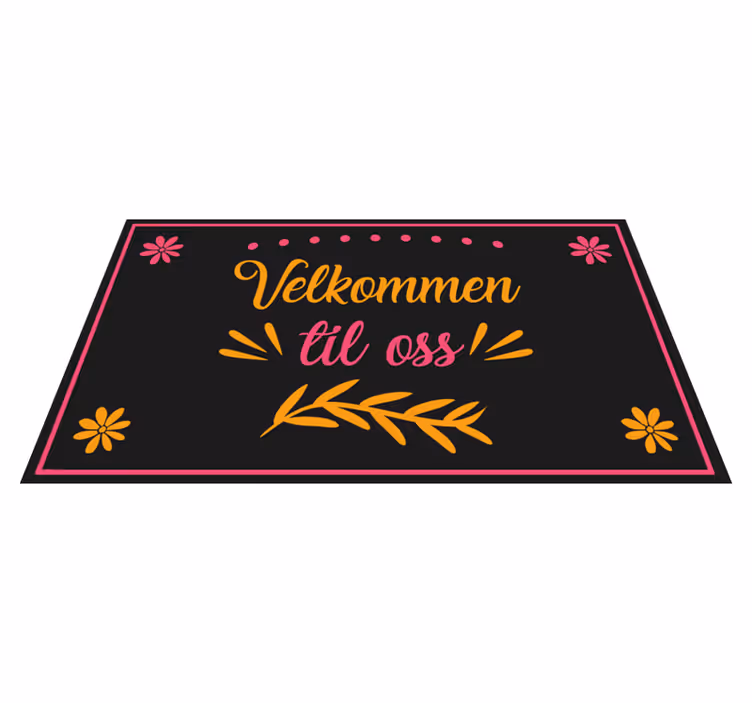 Velkommen til oss tilpasset vinyl teppe - Tenstickers