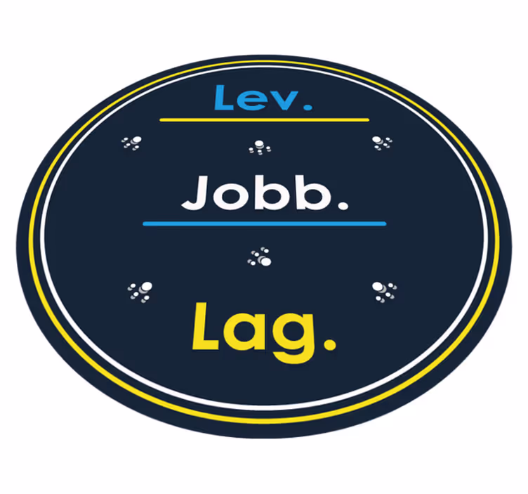 Live arbeid lage tilpasset vinyl teppe - Tenstickers