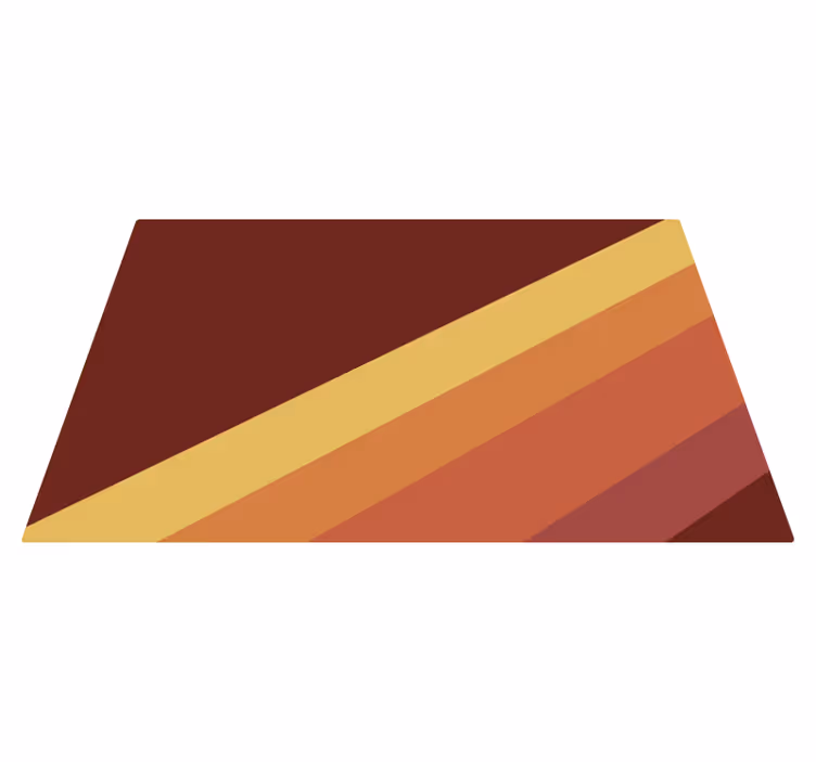 70-talls diagonale striper geometriske vinyl teppe - Tenstickers