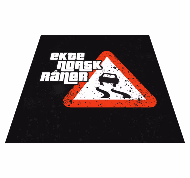 Ekte norsk raaner tilpasset vinyl teppe - Tenstickers