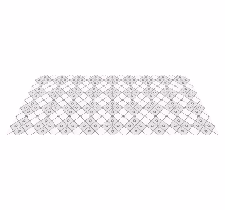 Grå minimalistisk lappeteppe - Tenstickers