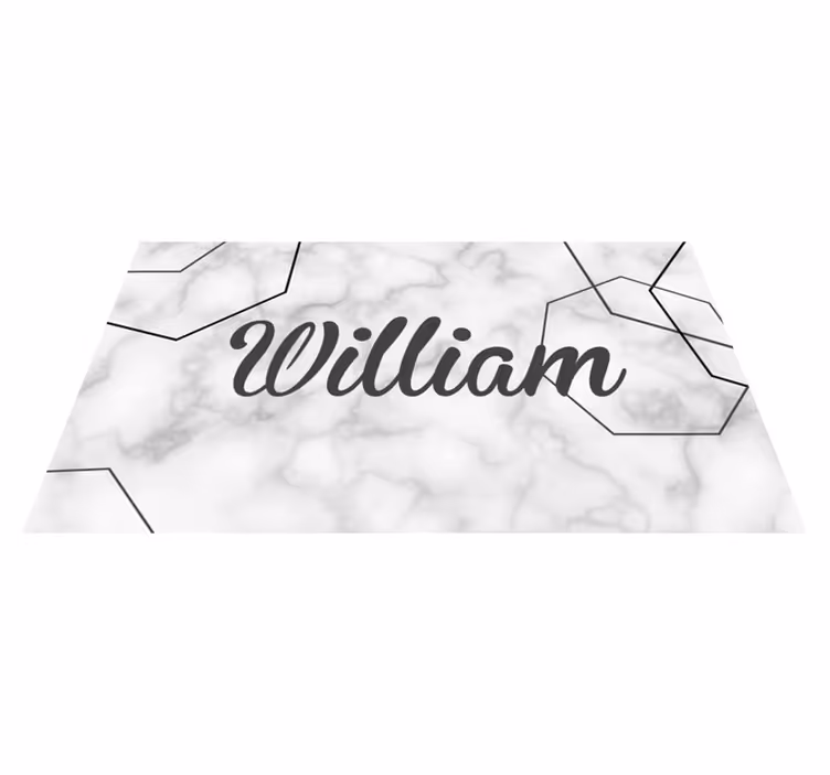 Kule marmor personlig tilpasset vinyl teppe - Tenstickers