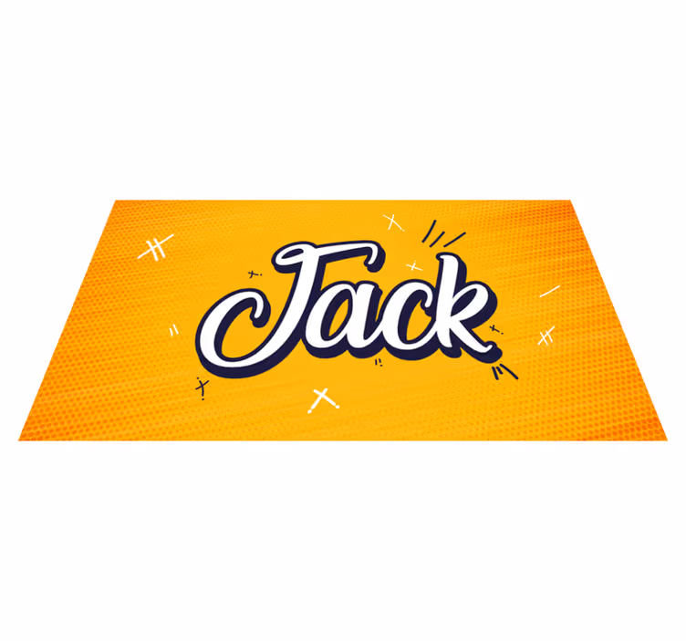 Kul mandarin oransje personlig vinylmatte - Tenstickers