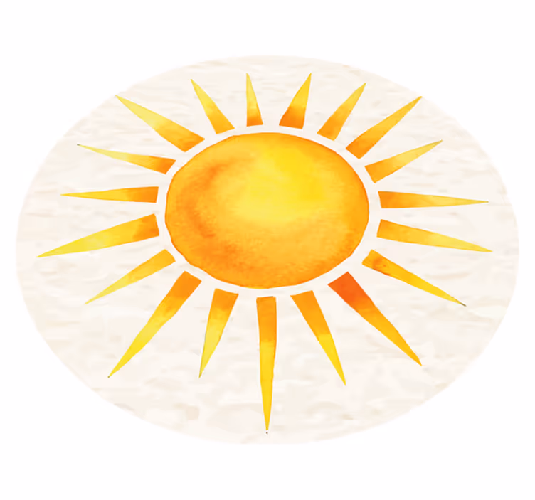 Kjøkken nordisk hot sun nordisk vinyl teppe - Tenstickers