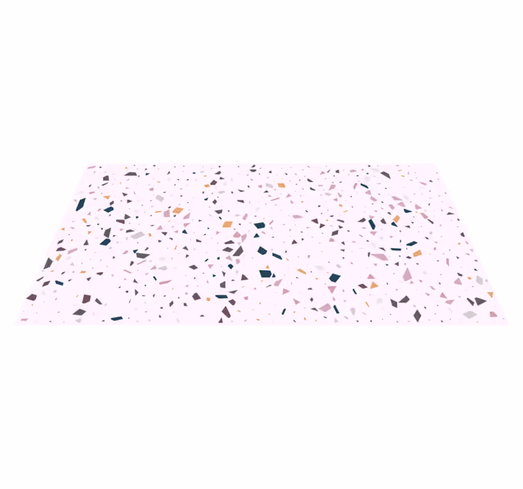 Klassisk rosa terrazzo tekstur vinyl teppe - Tenstickers