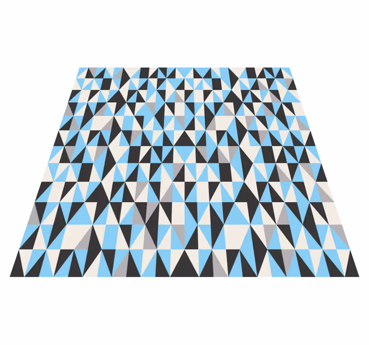 Vinyl teppe geometrisk trekantet mønster - Tenstickers