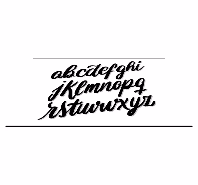 Alfabetbokstaver tilpasset vinyl teppe - Tenstickers