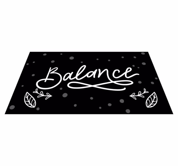 Balansedesign vinyl teppe sagn og tekster - Tenstickers