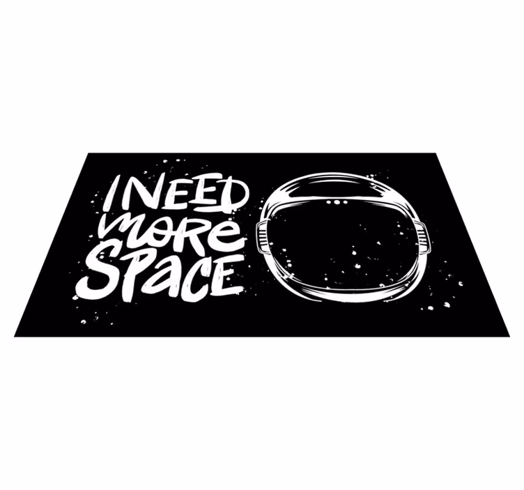 Jeg trenger mer plass tilpasset vinyl teppe - Tenstickers
