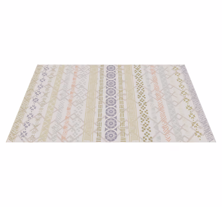 Puslespillstempeleffekt på beige mosaikkfliser - Tenstickers