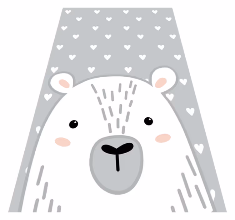 Grå nordisk bjørn baby lekematte - Tenstickers