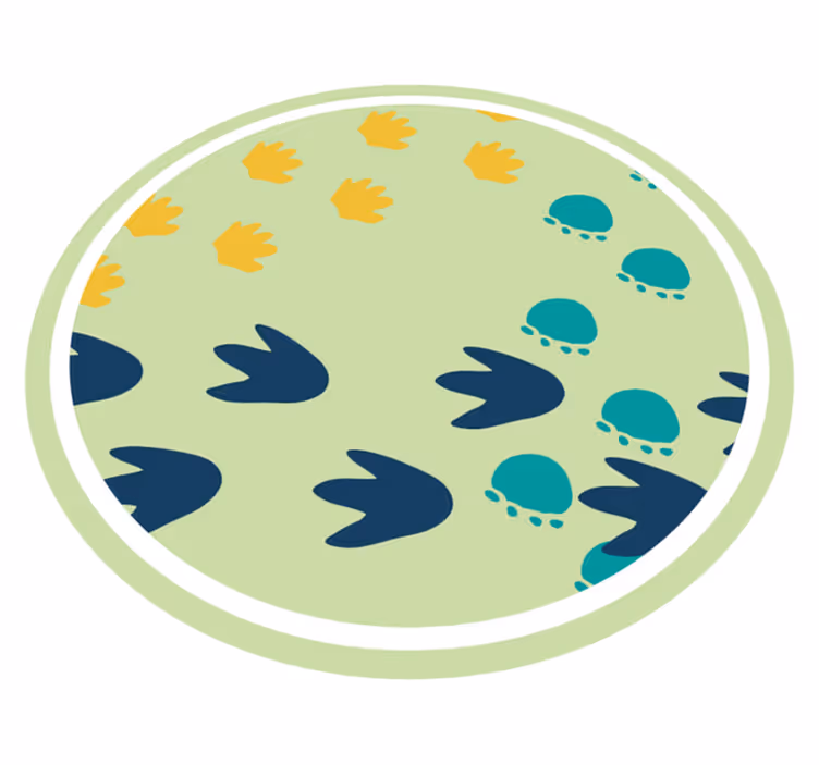 Dinosaurs fotspor baby lekematte - Tenstickers
