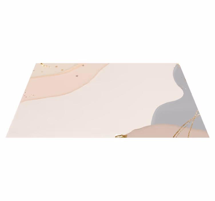 Abstrakte myke bølger vinyl teppe minimalistisk - Tenstickers