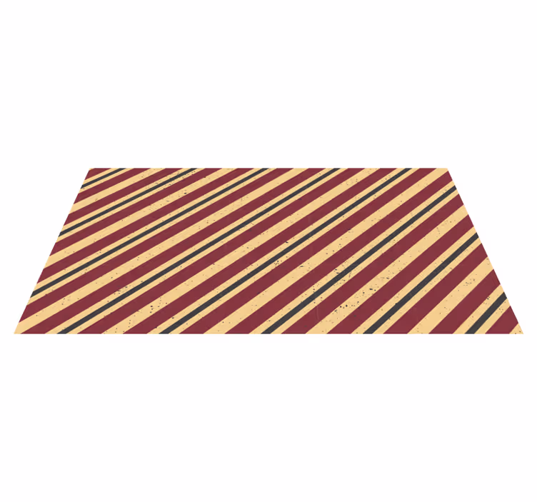 Diagonalt abstrakt mønster Vinyl teppe striper - Tenstickers