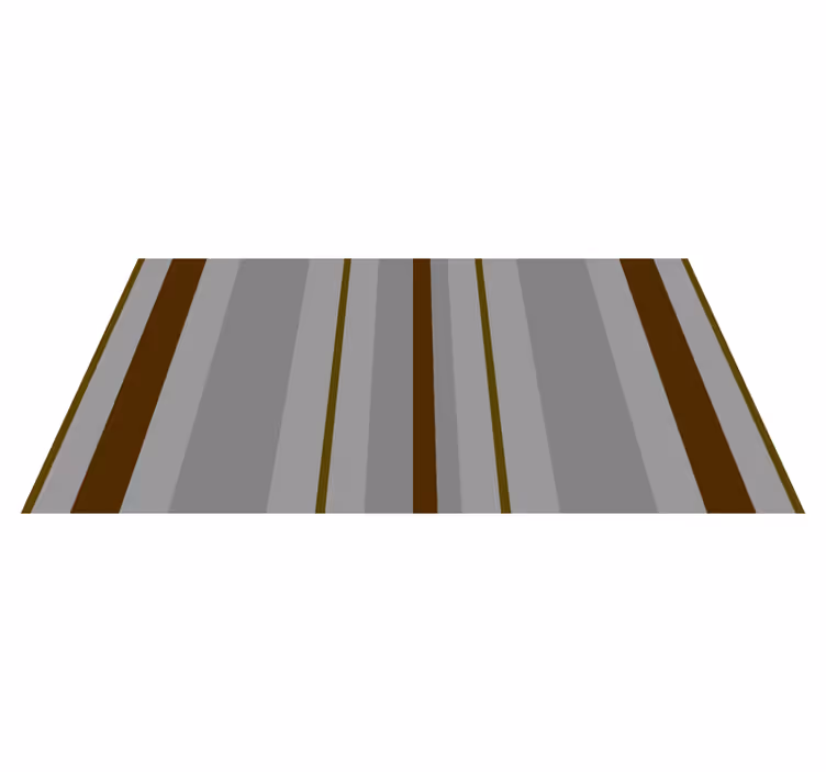 Stripemønstret aksent Vinyl teppe striper - Tenstickers