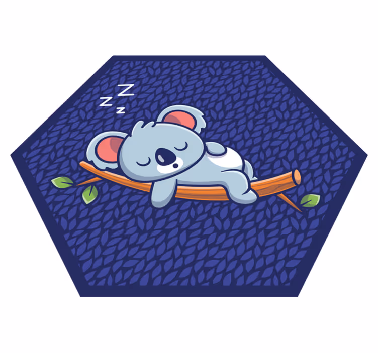 Sovende koala på kvistdyrteppe - Tenstickers