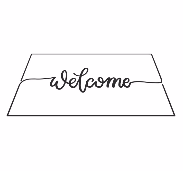 Elegant velkomst vinyl teppe mottak - Tenstickers