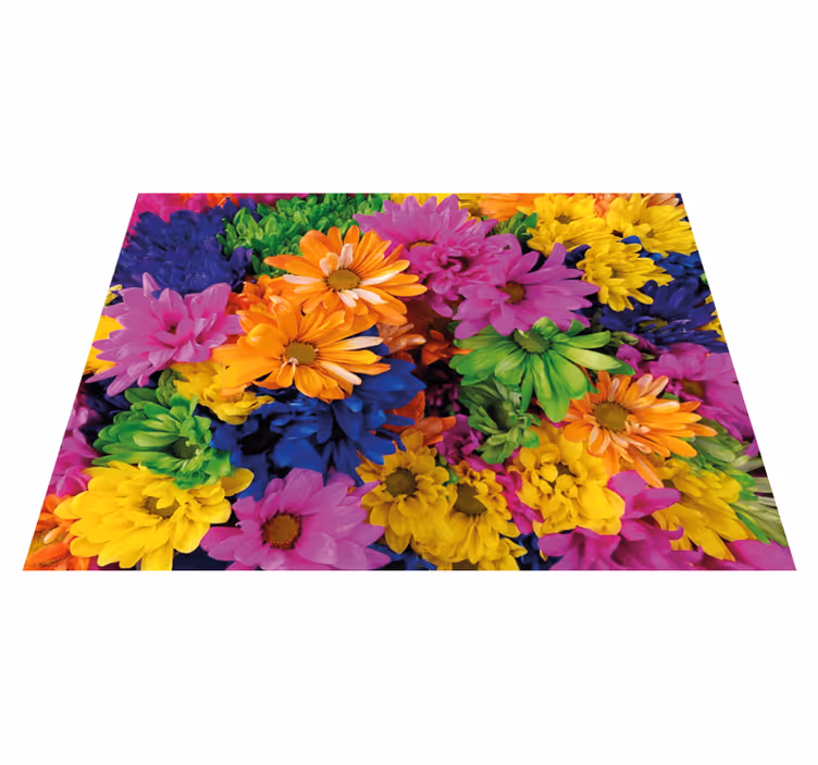 Flerfarget tusenfryd blomster blomsterteppe - Tenstickers