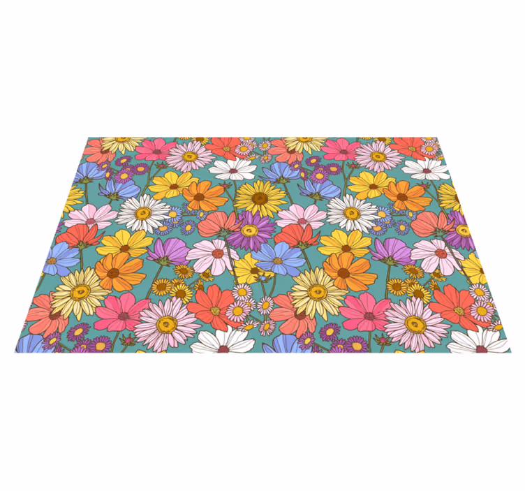Mange forskjellige blomster blomsterteppe - Tenstickers