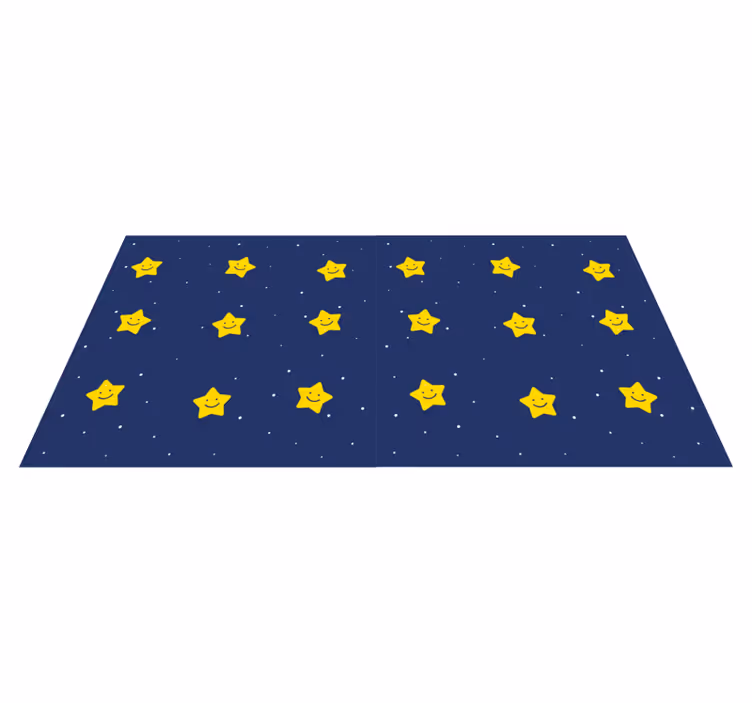 Gule stjerner for barnesoverommet - Tenstickers