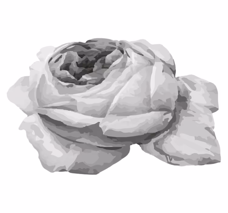 Roseblomst vinyl teppe blomster og planter - Tenstickers