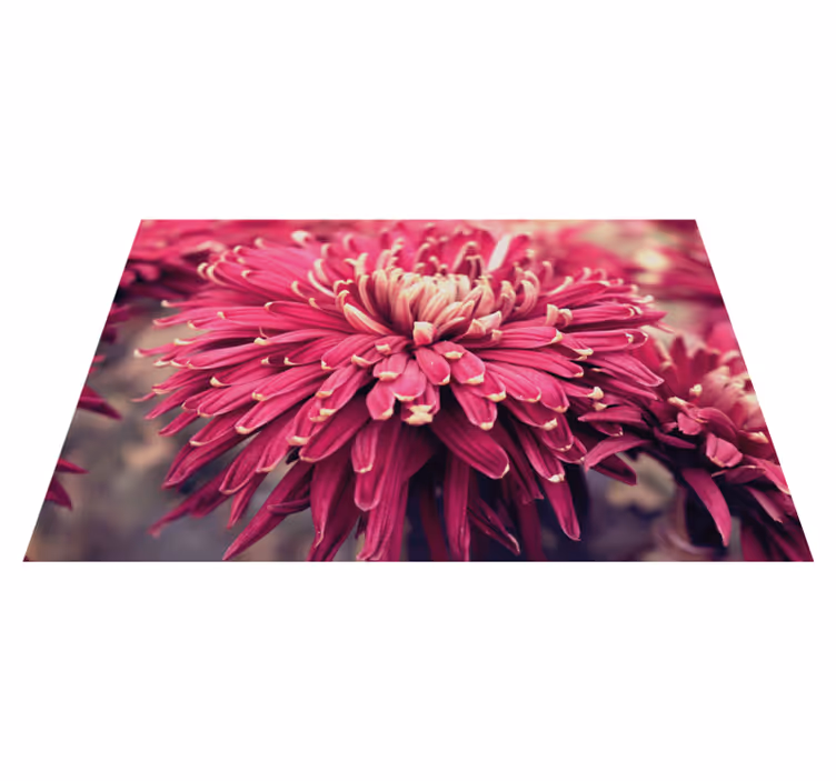 Store blomster design blomsterteppe - Tenstickers