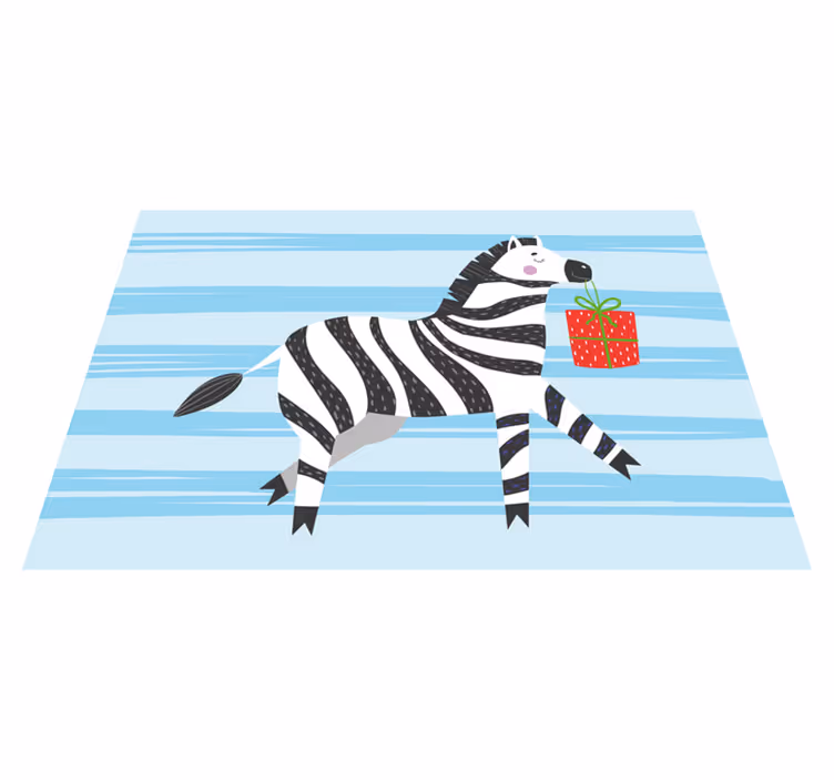 Gratulerer med dagen sebradyrteppe - Tenstickers