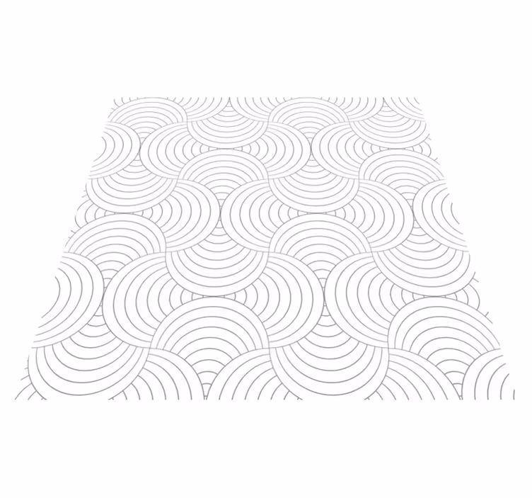 Buet linjemønster vinyl teppe minimalistisk - Tenstickers