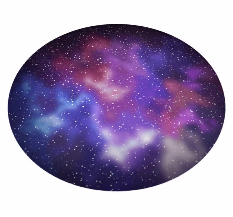 Galakseinspirert vinyl teppe stjerner - Tenstickers