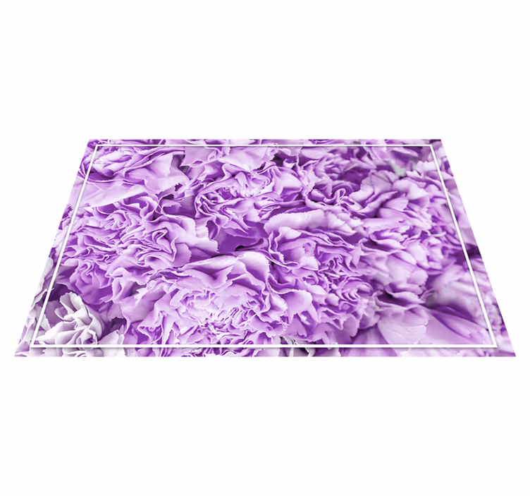 Rralistiske elegante blomster vinyl teppe kjøkken - Tenstickers