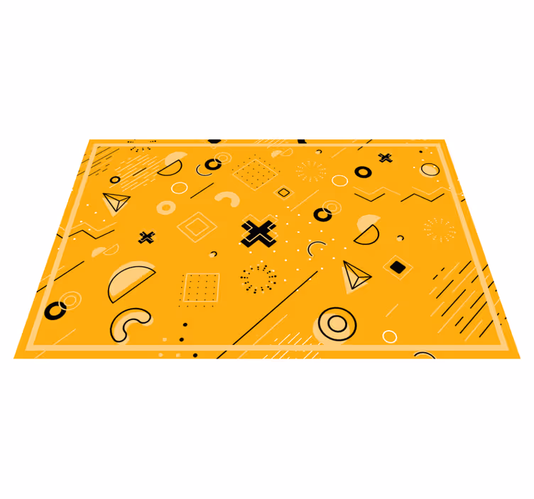 Spille symboler med farger stue vinyl teppe - Tenstickers