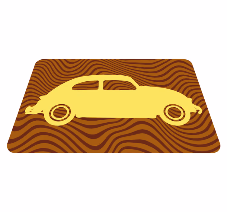 Klassisk tysk bil vinyl teppe stue - Tenstickers