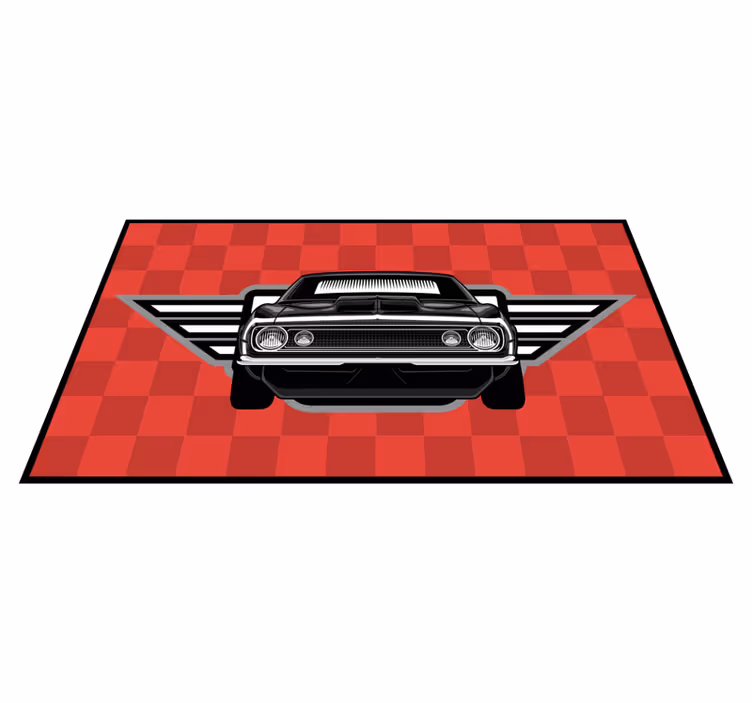 Fantastisk amerikansk bil stue vinyl teppe - Tenstickers