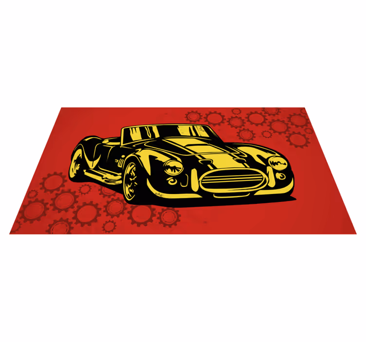 Inspirerende muskelbil stue vinyl teppe - Tenstickers
