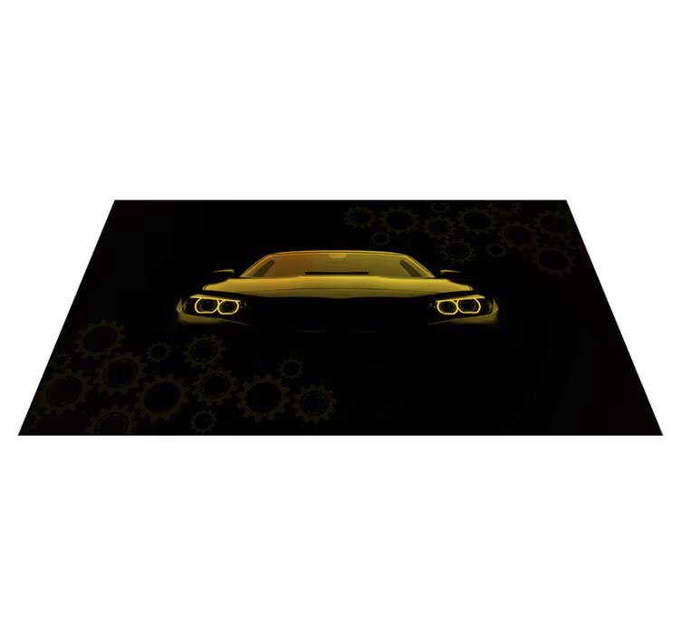 Moderne bilkonsept stue vinyl teppe - Tenstickers